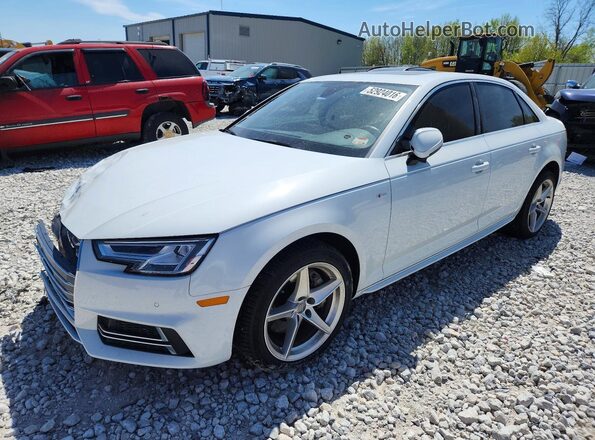 WAUENAF45JN010502 2018 AUDI A4 Белый Передняя левая четверть
