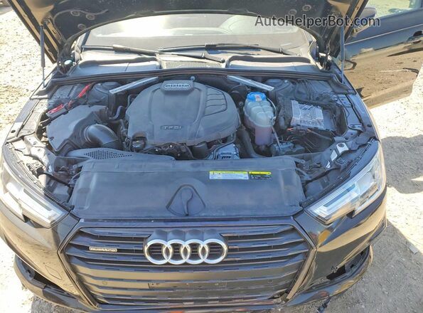 WAUENAF45KA013568 2019 AUDI A4 Black უკანა სალონის ხედი