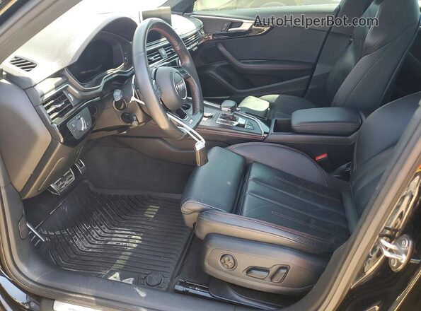 WAUENAF45KA013568 2019 AUDI A4 Black წინა სალონის ხედი