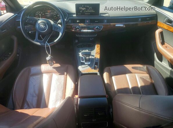 WAUENAF45KA106798 2019 AUDI A4 Blue Вид панелі приладів