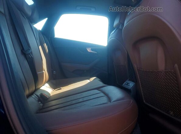 WAUENAF45KA106798 2019 AUDI A4 Blue Вид задніх сидінь