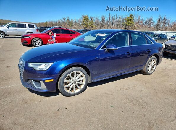 WAUENAF45KA106798 2019 AUDI A4 Blue Передня ліва чверть