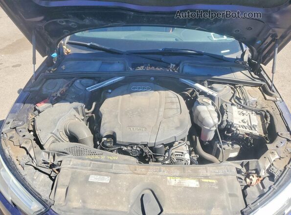 WAUENAF45KA106798 2019 AUDI A4 Blue Вид задньої частини салону