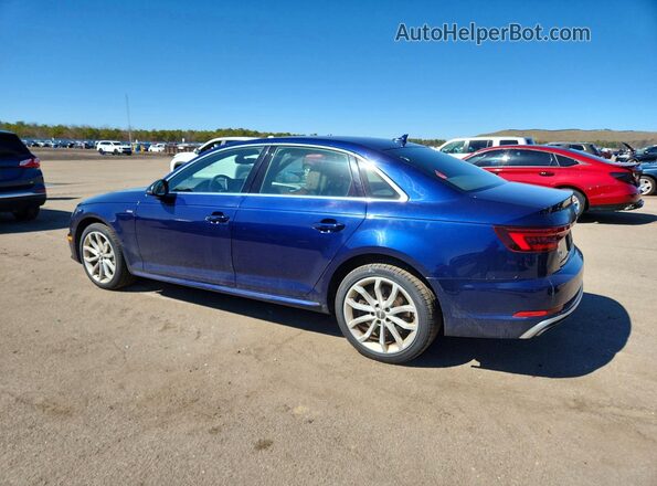WAUENAF45KA106798 2019 AUDI A4 Blue Задня ліва чверть