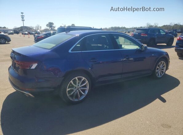 WAUENAF45KA106798 2019 AUDI A4 Blue Задня права чверть