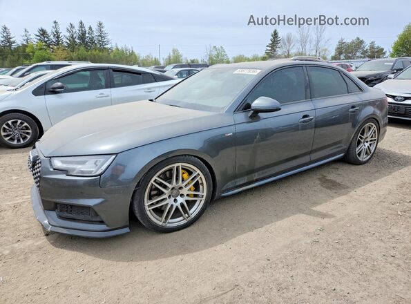 WAUENAF46HN049979 2017 AUDI A4 Серый Передняя левая четверть