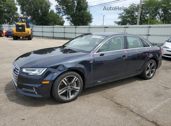 WAUENAF47HA161262 2017 AUDI A4 Синий Передняя левая четверть