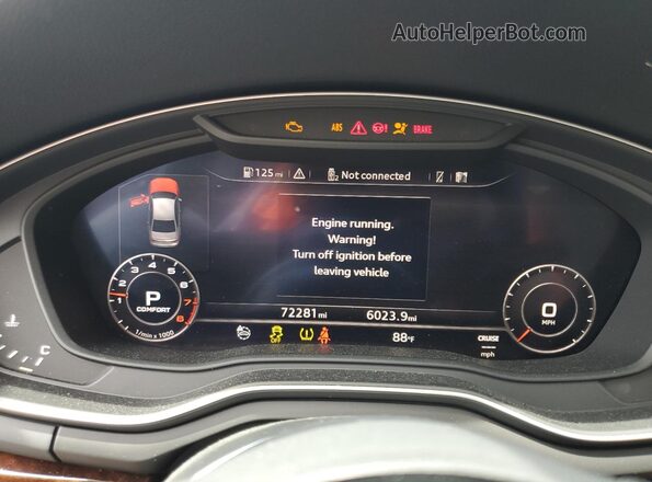 WAUENAF47HA161262 2017 AUDI A4 Синий Вид щитка приборов