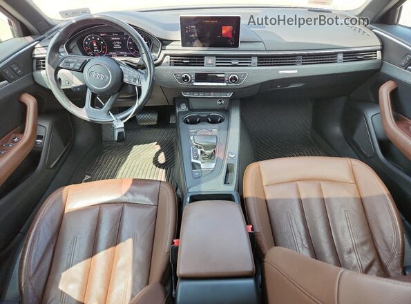 WAUENAF47JN003311 2018 AUDI A4 Blue Vista del salpicadero