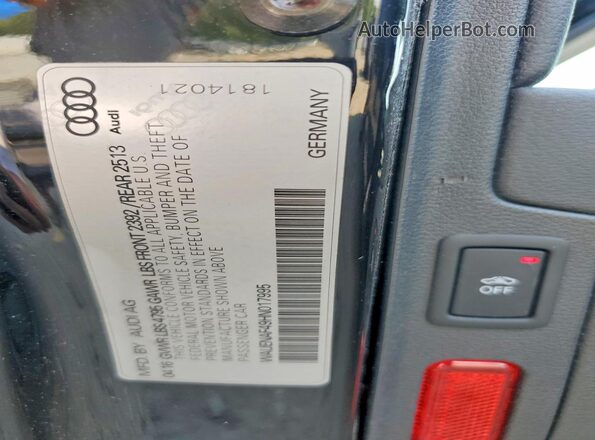 WAUENAF49HN017995 2017 AUDI A4 Black Vista del compartimento del motor