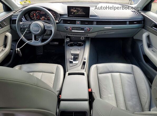WAUENAF49KA008146 2019 AUDI A4 Blue წინა პანელის ხედი