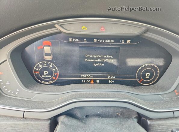 WAUENAF4XJN010527 2018 AUDI OTHER Синий Вид щитка приборов