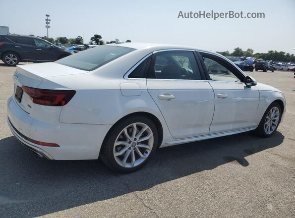 WAUENAF4XKA006972 2019 AUDI A4 White Tył prawy