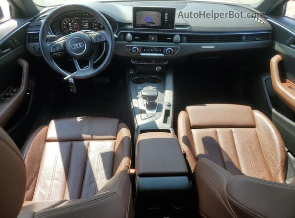 WAUENAF4XKA006972 2019 AUDI A4 White Widok deski rozdzielczej