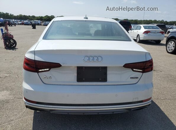 WAUENAF4XKA006972 2019 AUDI A4 White Widok z tyłu