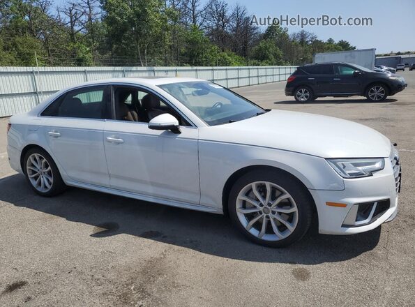 WAUENAF4XKA006972 2019 AUDI A4 White Przód prawy