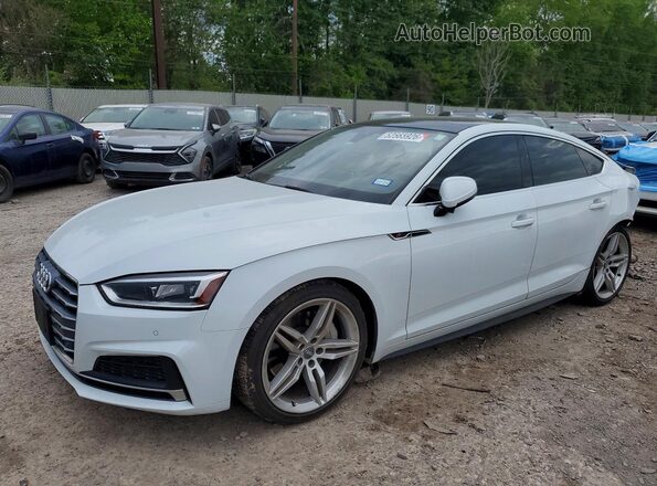 WAUENCF50KA018567 2019 AUDI A5 Белый Передняя левая четверть