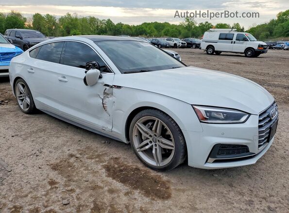 WAUENCF50KA018567 2019 AUDI A5 Белый Передняя правая четверть