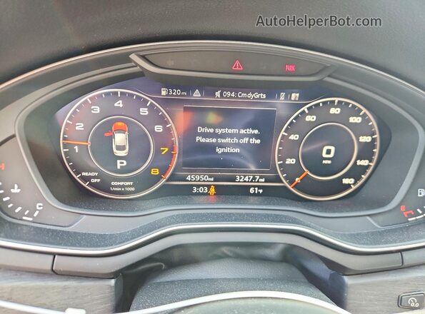 WAUENCF51KA043879 2019 AUDI A5 Black Widok zestawu wskaźników