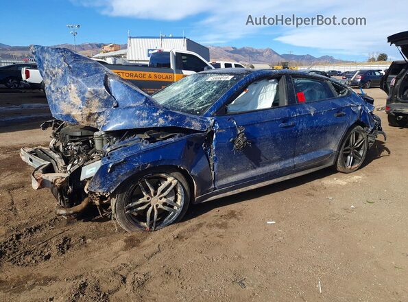 WAUENCF54KA018474 2019 AUDI A5 Синий Передняя левая четверть