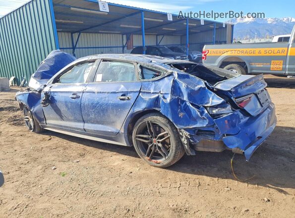WAUENCF54KA018474 2019 AUDI A5 Синий Задняя левая четверть