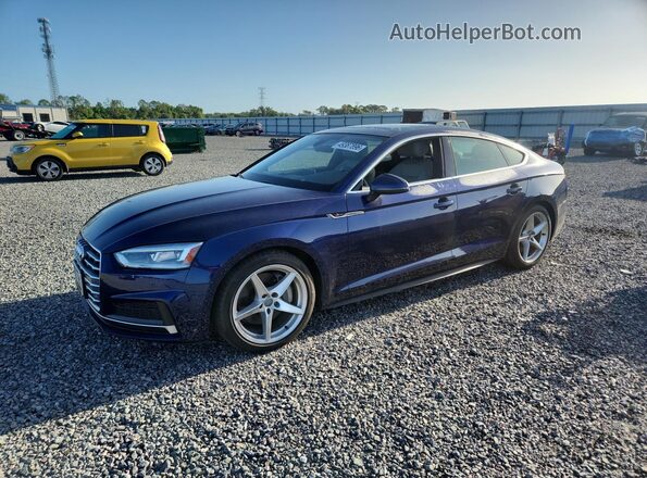 WAUENCF56KA070592 2019 AUDI A5 Blue წინა მარცხენა ხედი სამი მეოთხედიდან
