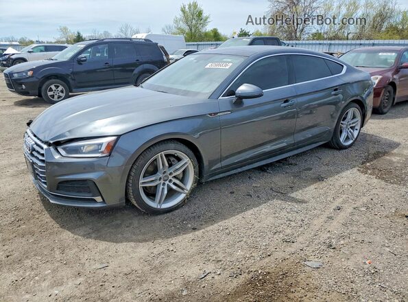 WAUENCF5XJA056189 2018 AUDI A5 Gray Vista tres cuartos delantera izquierda