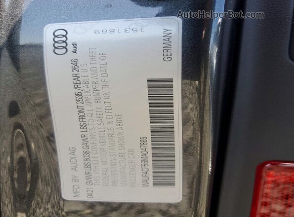 WAUFACF56MA047865 2021 AUDI A5 Charcoal ძრავის განყოფილების ხედი