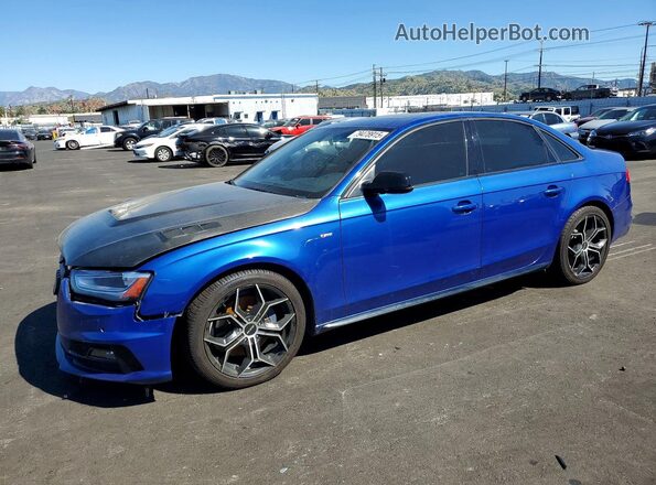 WAUFFAFLXGA009824 2016 AUDI A4 Blue წინა მარცხენა ხედი სამი მეოთხედიდან