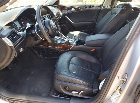WAUG3AFC2JN052888 2018 AUDI A6 Серебряный Вид салона спереди