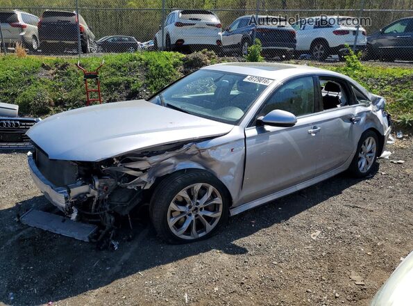 WAUG3AFC2JN052888 2018 AUDI A6 Серебряный Передняя левая четверть