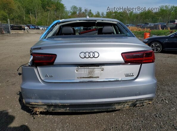WAUG3AFC2JN052888 2018 AUDI A6 Серебряный Вид сзади