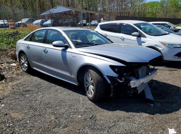 WAUG3AFC2JN052888 2018 AUDI A6 Серебряный Передняя правая четверть