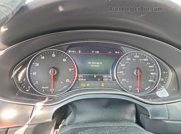 WAUG3AFC8JN065449 2018 AUDI A6 Серебряный Вид щитка приборов