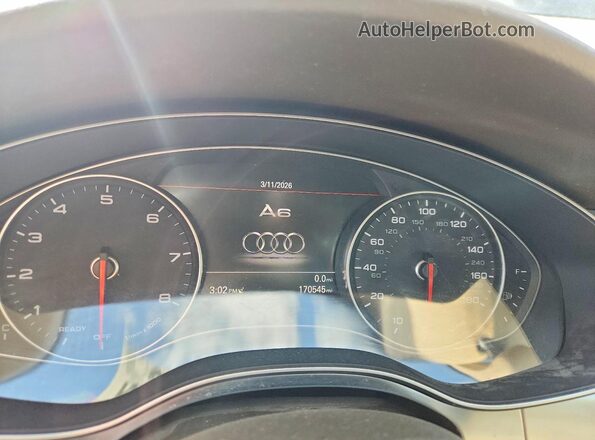 WAUG8AFC2HN039845 2017 AUDI A6 Синий Вид щитка приборов