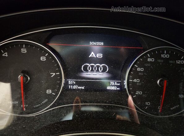 WAUG8AFC4JN030277 2018 AUDI A6 Черный Вид щитка приборов