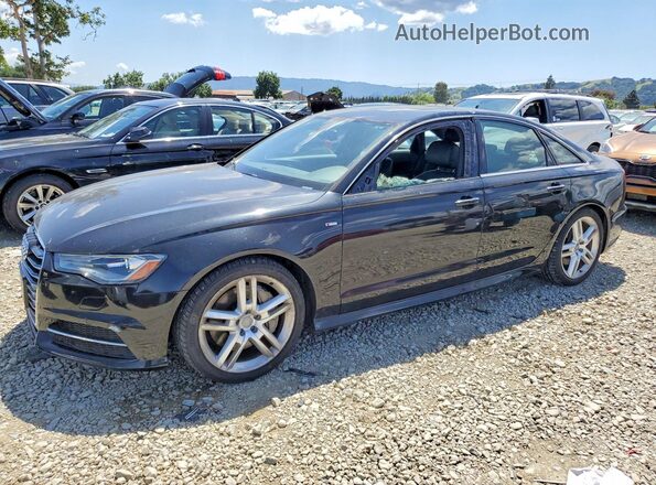 WAUGFAFC5GN006035 2016 AUDI A6 Черный Передняя левая четверть