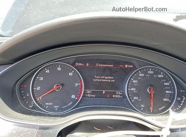 WAUGFAFC5GN006035 2016 AUDI A6 Черный Вид щитка приборов