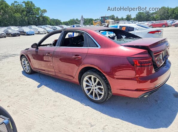 WAUGMAF40KA067579 2019 AUDI A4 Burgundy Rear left