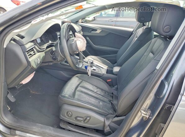 WAUGMAF44KA109820 2019 AUDI A4 Gray Widok wnętrza z przodu
