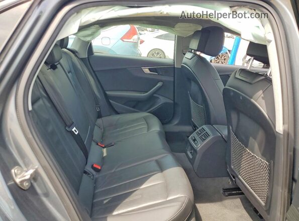WAUGMAF44KA109820 2019 AUDI A4 Gray Widok tylnych siedzeń