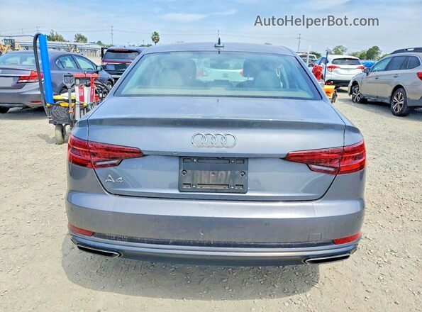 WAUGMAF44KA109820 2019 AUDI A4 Gray Widok z tyłu