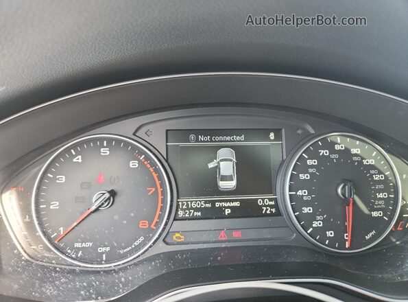 WAUGMAF45HA048812 2017 AUDI A4 Black Instrument cluster view