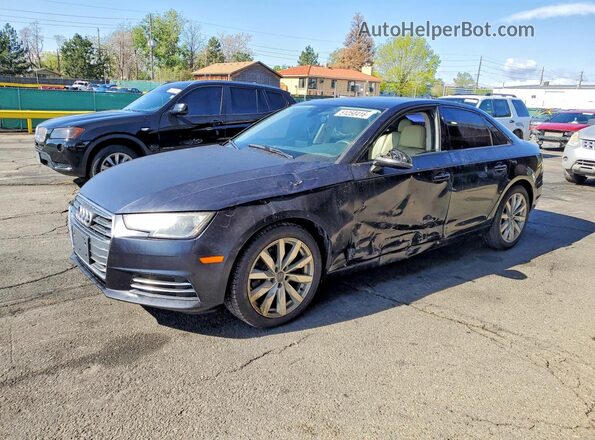 WAUGMAF45HN048267 2017 AUDI A4 Blue Առջևի ձախ երեք քառորդ տեսարան