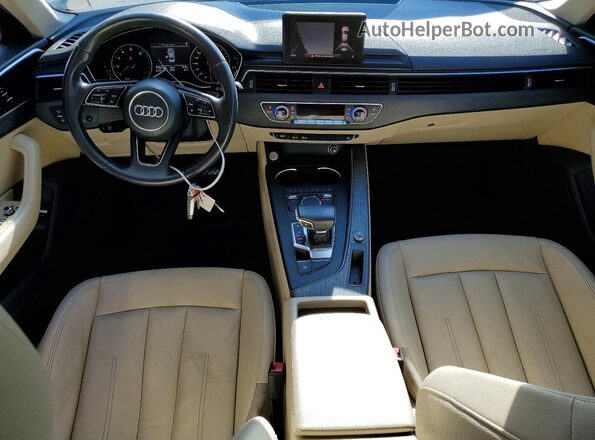 WAUGMAF45HN048267 2017 AUDI A4 Blue Առջևի վահանակի տեսք
