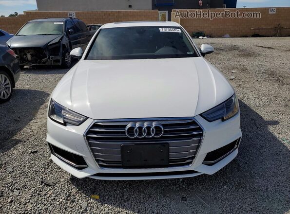 WAUGMAF45KA019866 2019 AUDI A4 White Вид спереду