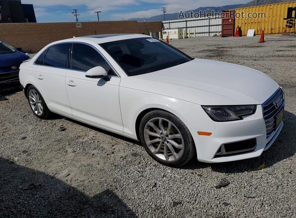 WAUGMAF45KA019866 2019 AUDI A4 White Передня права чверть