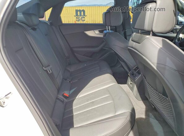 WAUGMAF45KA019866 2019 AUDI A4 White Вид задніх сидінь