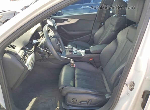 WAUGMAF45KA019866 2019 AUDI A4 White Вид салону спереду