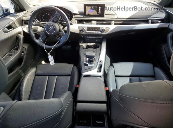 WAUGMAF45KA019866 2019 AUDI A4 White Вид панелі приладів